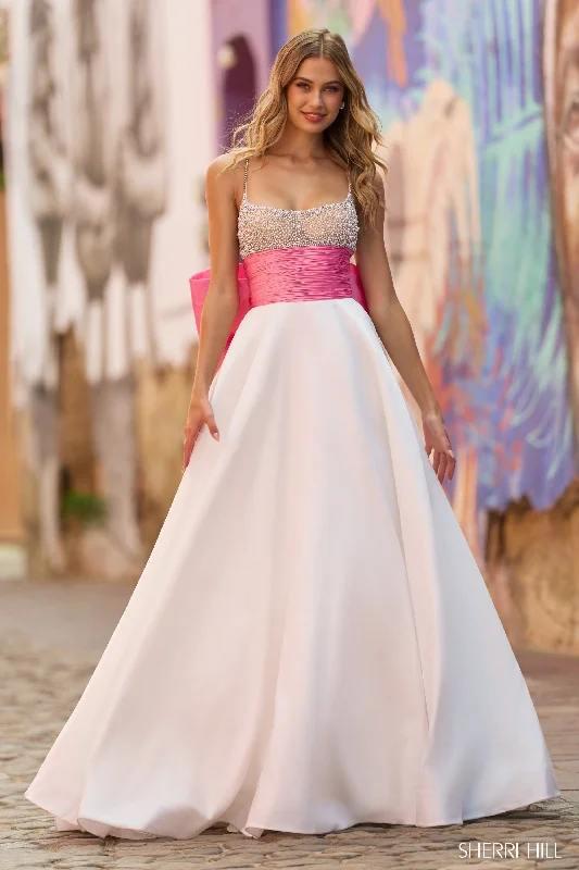 Wrap - Style Women Dress with Adjustable Fit for All Body Types Wrap - Style Women Dress with Adjustable Fit for All Body Types Sherri Hill 55595 Wrap - Style Women Dress with Adjustable Fit for All Body Types Wrap - Style Women Dress with Adjustable Fit for All Body Types Sherri Hill 55595