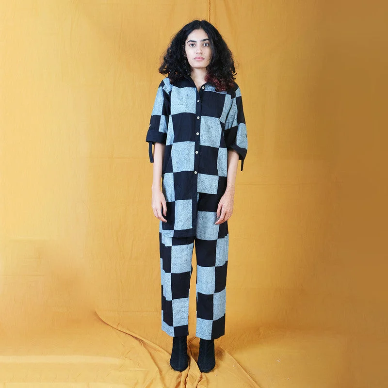 Pleated Women Dress with a Timeless and Elegant Texture Pleated Women Dress with a Timeless and Elegant Texture Pure Cotton Co Ord Set | Handblock Print | Black Pleated Women Dress with a Timeless and Elegant Texture Pleated Women Dress with a Timeless and Elegant Texture Pure Cotton Co Ord Set | Handblock Print | Black