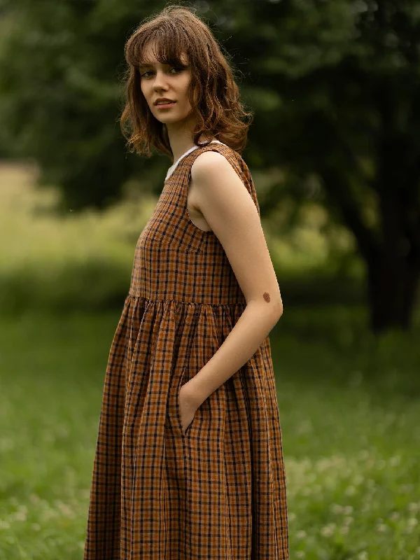 Plus Size Women Dress with a Flattering A - Line Cut for Comfort and Style Plus Size Women Dress with a Flattering A - Line Cut for Comfort and Style Smock Dress, Sleeveless Plus Size Women Dress with a Flattering A - Line Cut for Comfort and Style Plus Size Women Dress with a Flattering A - Line Cut for Comfort and Style Smock Dress, Sleeveless