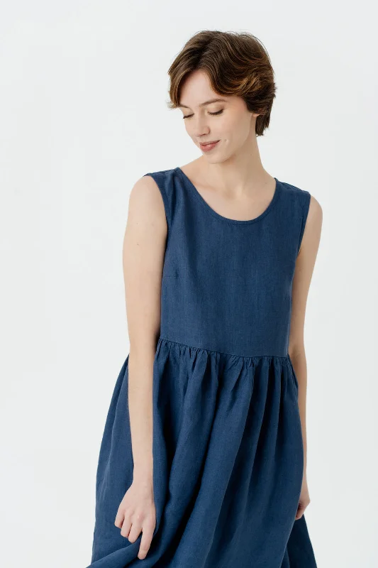 Ruffled Women Dress with Multiple Layers for a Playful and Girly Style Ruffled Women Dress with Multiple Layers for a Playful and Girly Style Smock Dress, Sleeveless Ruffled Women Dress with Multiple Layers for a Playful and Girly Style Ruffled Women Dress with Multiple Layers for a Playful and Girly Style Smock Dress, Sleeveless