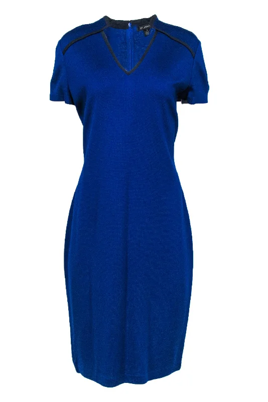 Wrap - Style Women Dress with Adjustable Fit for All Body Types Wrap - Style Women Dress with Adjustable Fit for All Body Types St. John - Cobalt Blue Wool Blend Sheath Dress Sz 12 Wrap - Style Women Dress with Adjustable Fit for All Body Types Wrap - Style Women Dress with Adjustable Fit for All Body Types St. John - Cobalt Blue Wool Blend Sheath Dress Sz 12