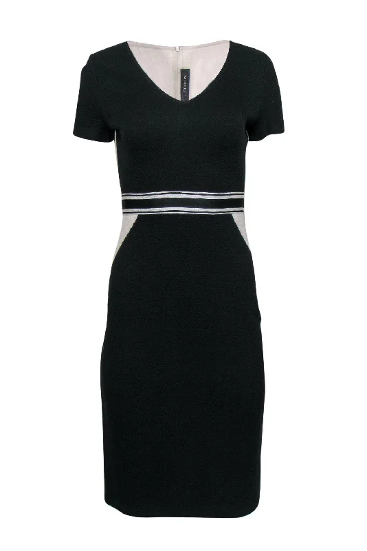 Mermaid - Style Women Dress with a Fitted Silhouette for Special Occasions Mermaid - Style Women Dress with a Fitted Silhouette for Special Occasions St. John - Black & Cream Knit Colorblock Sheath Dress Sz 2 Mermaid - Style Women Dress with a Fitted Silhouette for Special Occasions Mermaid - Style Women Dress with a Fitted Silhouette for Special Occasions St. John - Black & Cream Knit Colorblock Sheath Dress Sz 2