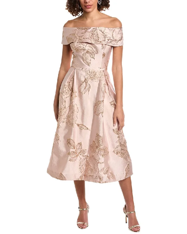 Wrap - Style Women Dress with Adjustable Fit for All Body Types Wrap - Style Women Dress with Adjustable Fit for All Body Types Teri Jon by Rickie Freeman Jacquard Cocktail Dress