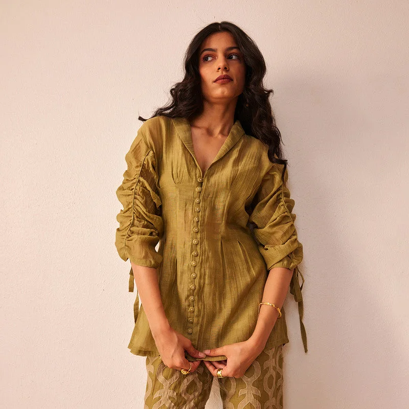 Lace - Embellished Women Dress for an Elegant and Sophisticated Appearance Lace - Embellished Women Dress for an Elegant and Sophisticated Appearance Cotton Chanderi Top | Green Lace - Embellished Women Dress for an Elegant and Sophisticated Appearance Lace - Embellished Women Dress for an Elegant and Sophisticated Appearance Cotton Chanderi Top | Green