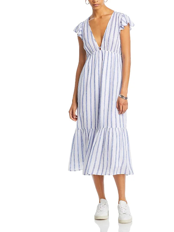 Wrap - Style Women Dress with Adjustable Fit for All Body Types Wrap - Style Women Dress with Adjustable Fit for All Body Types Tina Womens Striped Cotton Maxi Dress Wrap - Style Women Dress with Adjustable Fit for All Body Types Wrap - Style Women Dress with Adjustable Fit for All Body Types Tina Womens Striped Cotton Maxi Dress