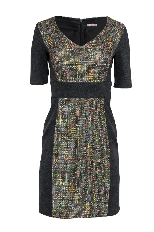 Little Black Women Dress with Sequins for a Glamorous Night Out Little Black Women Dress with Sequins for a Glamorous Night Out Trina Turk - Grey Sheath Dress w/ Rainbow Tweed Sz 2 Little Black Women Dress with Sequins for a Glamorous Night Out Little Black Women Dress with Sequins for a Glamorous Night Out Trina Turk - Grey Sheath Dress w/ Rainbow Tweed Sz 2