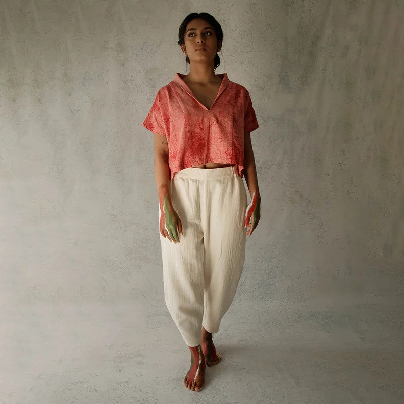 Empire Waist Women Dress to Accentuate the Bust and Conceal the Waist Empire Waist Women Dress to Accentuate the Bust and Conceal the Waist Cotton Crop Top | Natural Dyed | Pink Empire Waist Women Dress to Accentuate the Bust and Conceal the Waist Empire Waist Women Dress to Accentuate the Bust and Conceal the Waist Cotton Crop Top | Natural Dyed | Pink