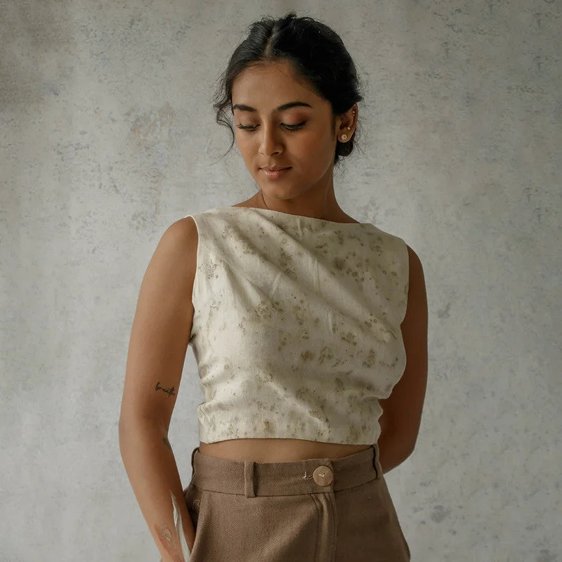 Halter Neck Women Dress to Show Off the Shoulders and Neckline Halter Neck Women Dress to Show Off the Shoulders and Neckline Organic Cotton Tie-Back Top | Natural Dyed | Beige Halter Neck Women Dress to Show Off the Shoulders and Neckline Halter Neck Women Dress to Show Off the Shoulders and Neckline Organic Cotton Tie-Back Top | Natural Dyed | Beige