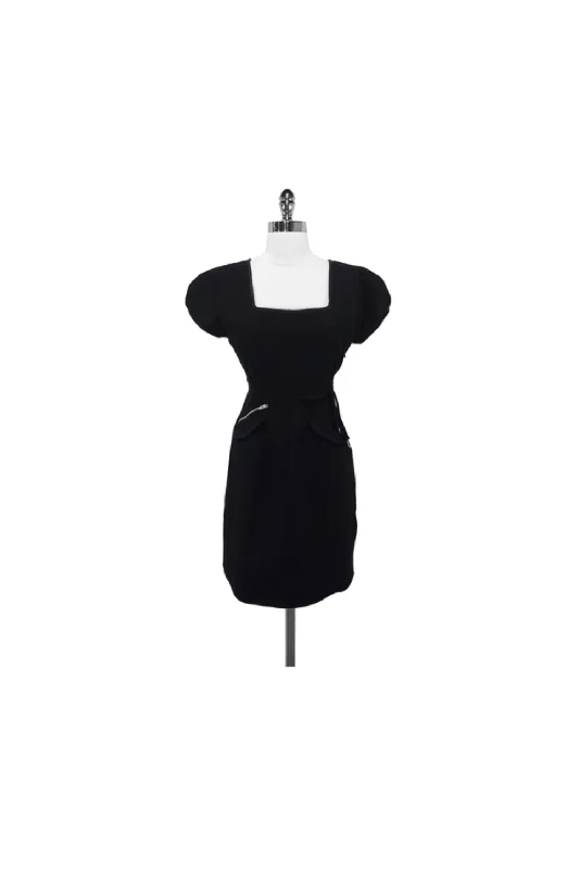 Off - the - Shoulder Women Dress for a Romantic and Feminine Look Off - the - Shoulder Women Dress for a Romantic and Feminine Look Vena Cava - Black Wool Cap Sleeve Sheath Dress Sz 8 Off - the - Shoulder Women Dress for a Romantic and Feminine Look Off - the - Shoulder Women Dress for a Romantic and Feminine Look Vena Cava - Black Wool Cap Sleeve Sheath Dress Sz 8