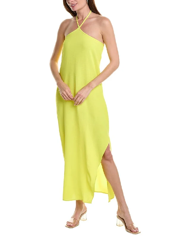 Wrap - Style Women Dress with Adjustable Fit for All Body Types Wrap - Style Women Dress with Adjustable Fit for All Body Types Vince Camuto Halter Maxi Dress