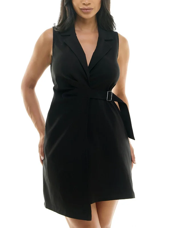 Wrap - Style Women Dress with Adjustable Fit for All Body Types Wrap - Style Women Dress with Adjustable Fit for All Body Types Womens Asymmetric Rayon Sheath Dress