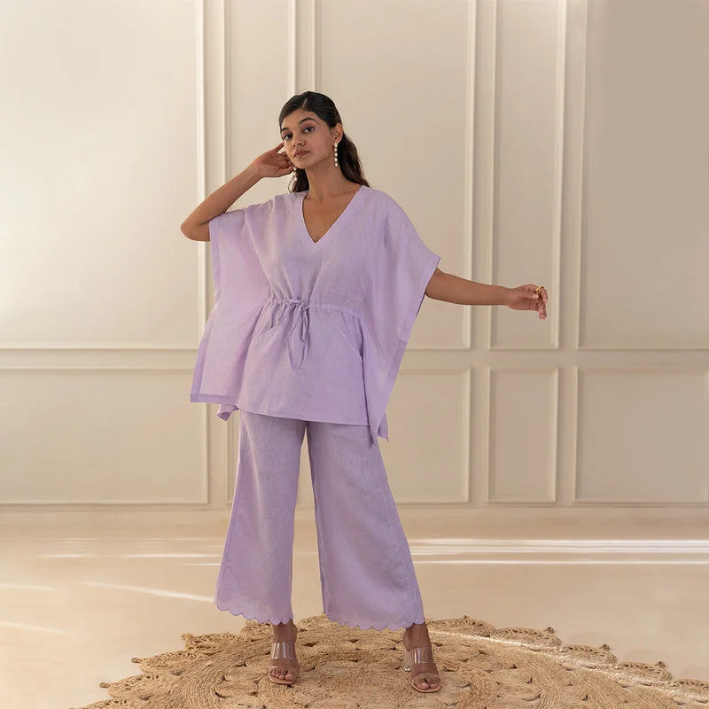 Wrap - Style Women Dress with Adjustable Fit for All Body Types Wrap - Style Women Dress with Adjustable Fit for All Body Types Linen Kaftan Top | Short Kaftan | Lilac Wrap - Style Women Dress with Adjustable Fit for All Body Types Wrap - Style Women Dress with Adjustable Fit for All Body Types Linen Kaftan Top | Short Kaftan | Lilac